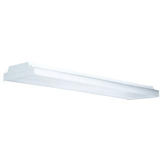 Two Light Clear Prismatic Acrylic Glass Fluorescent Light