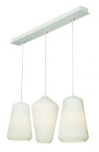  LLYP11MBWHLNR3 - Lily 3 Light Linear Pendant,120V,White