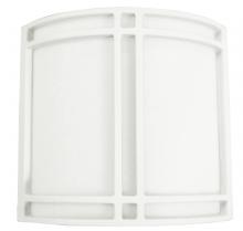  RDS11101600L41WH - Radio Wall Sconce - White Finish - White Acrylic Shade