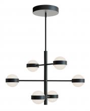  VRNP3X6LAJUDBK - Verona 6 Light LED Pendant,120-277V,60W,5 CCT,BK