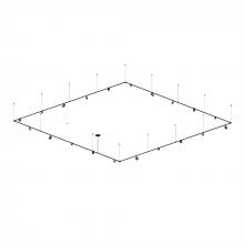  SLS4239-K - 12' x 12' 1-Tier Path Square w/ Precise & Power Precise Cylinder Luminaires