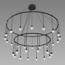  S1F38K-SC06XX12-RP04 - 32"/48" Double Ring with Crystal Oval Luminaires