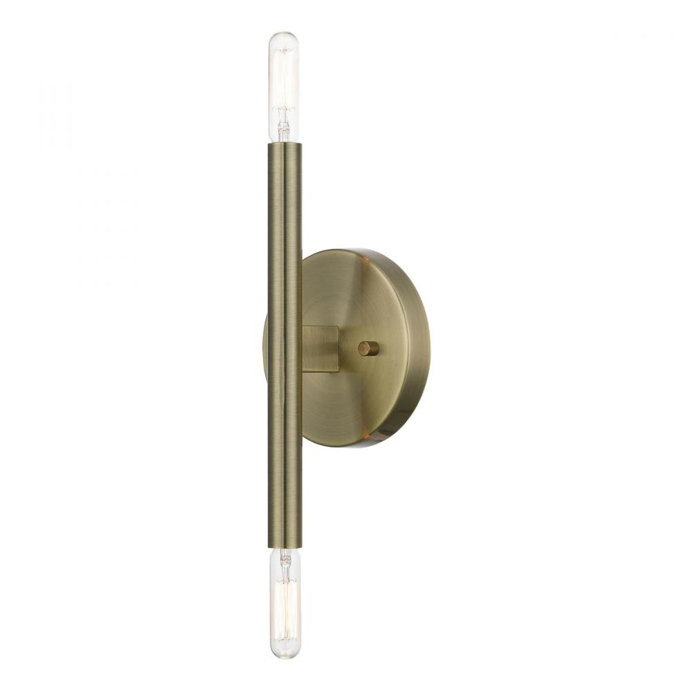 Antique Brass ADA 2-Llght Wall Sconce