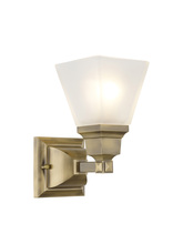  1031-01 - 1 Light Antique Brass Bath Light