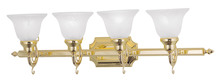  1284-02 - 4 Light Polished Brass Bath Light