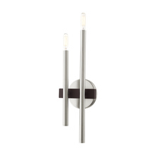  15582-91 - 2 Lt Brushed Nickel Wall Sconce