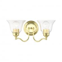  16932-02 - 2 Light Polished Brass Vanity Sconce