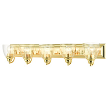  17075-02 - 5 Lt Polished Brass Vanity Sconce