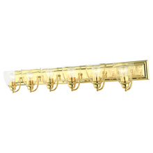  17076-02 - 6 Lt Polished Brass Vanity Sconce