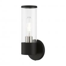  17281-04 - 1 Light Black with Brushed Nickel Accent ADA Single Sconce