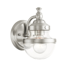  17411-91 - 1 Lt Brushed Nickel Wall Sconce