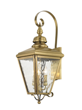  2033-01 - 3 Light AB Outdoor Wall Lantern