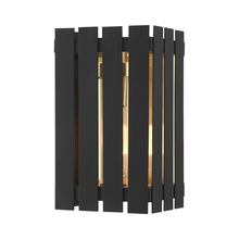  20751-04 - 1 Lt Black Outdoor Wall Lantern