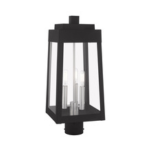  20856-04 - 3 Lt Black Outdoor Post Top Lantern