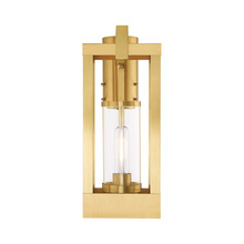  20994-12 - 1 Lt Satin Brass Outdoor Post Top Lantern