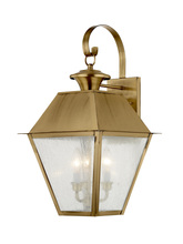  2168-01 - 3 Light AB Outdoor Wall Lantern