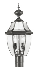 Livex Lighting 2254-04 - 2 Light Black Outdoor Post Lantern