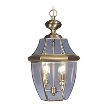  2255-01 - 2 Light AB Outdoor Chain Lantern