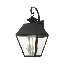  27218-04 - 3 Lt Black Outdoor Wall Lantern