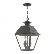  27220-61 - 3 Light Charcoal Outdoor Large Pendant Lantern
