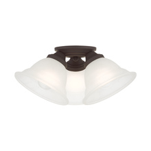 Livex Lighting 40727-07 - 3 Lt Bronze Flush Mount