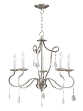  40775-91 - 5 Light Brushed Nickel Chandelier