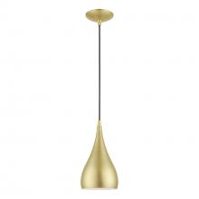  41171-33 - 1 Light Soft Gold with Polished Brass Accents Mini Pendant
