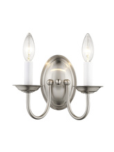  4152-91 - 2 Light Brushed Nickel Wall Sconce