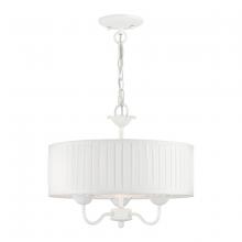  41773-03 - 3 Light White Pendant Chandelier