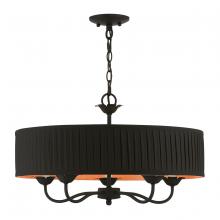 Livex Lighting 41865-04 - 5 Light Black Pendant Chandelier