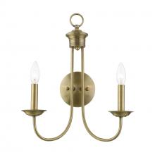  42682-01 - 2 Light Antique Brass Double Sconce