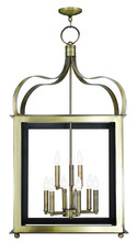  43180-01 - 6 Light + 3 Light Antique Brass Lantern