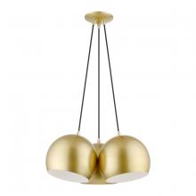  43393-33 - 3 Light Polished Gold Globe Pendant