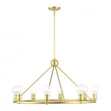  47168-12 - 8 Light Satin Brass Chandelier