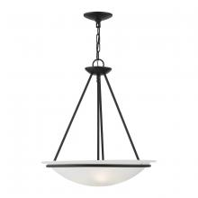 Livex Lighting 4826-04 - Black 3-Light Pendant Chandelier