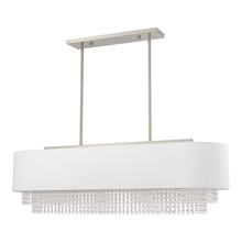  51126-91 - 5 Lt Brushed Nickel Linear Chandelier