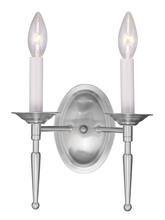  5122-91 - 2 Light Brushed Nickel Wall Sconce
