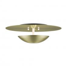  56570-01 - 2 Light Antique Brass Large Semi-Flush/ Wall Sconce