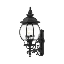  7701-14 - 4 Lt Textured Black  Outdoor  Wall Lantern