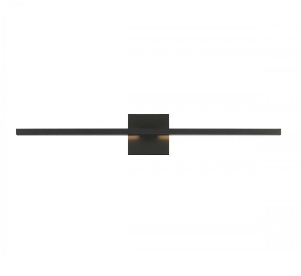 Ragusa, Large LED Wall Mount, Metallic Black
