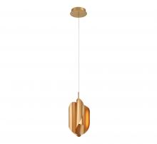 Lib & Co. 10117-04 - Portofino, 1 Light LED Pendant, Satin Gold