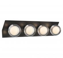 Lib & Co. 10122-06 - Vinci, 4 Light LED Wall Mount, Metallic Black