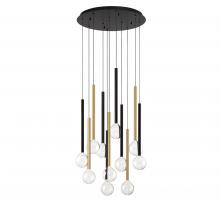  10144-023 - Positano, 11 Light Round LED Chandelier, Mixed