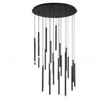  10145-02 - Amalfi, 25 Light Round LED Chandelier, Matte Black