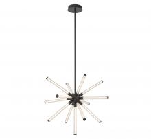  10153-02 - Volterra, Small LED Chandelier, Matte Black