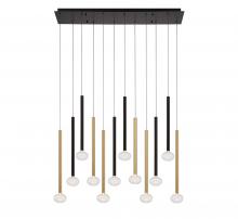  12113-023 - Soffio, 12 Light Linear LED Chandelier, Mixed