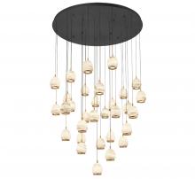  12139-02 - Lucidata, 31 Light LED Grand Chandelier, Matte Black