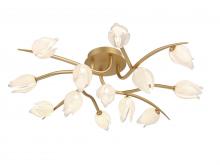 Lib & Co. US 12085-03 - Belluno,13 Light LED Ceiling Mount, Champagne Gold