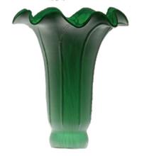  10182 - 4" Wide X 6" High Green Pond Lily Shade