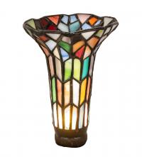  10224 - 4" Wide X 6" High Stained Glass Pond Lily Shade